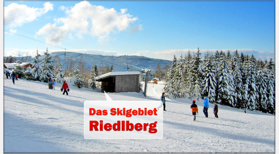 Das Skigebiet Riedlberg, eines der schönsten Skigebiete im Bayerischen Wald Skigebiet