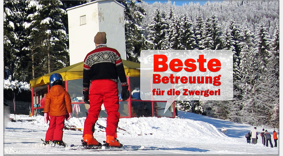 Spielerisch lernen Kinder hier in der Skischule das Ski 1 mal 1 Skikurse für Kinder