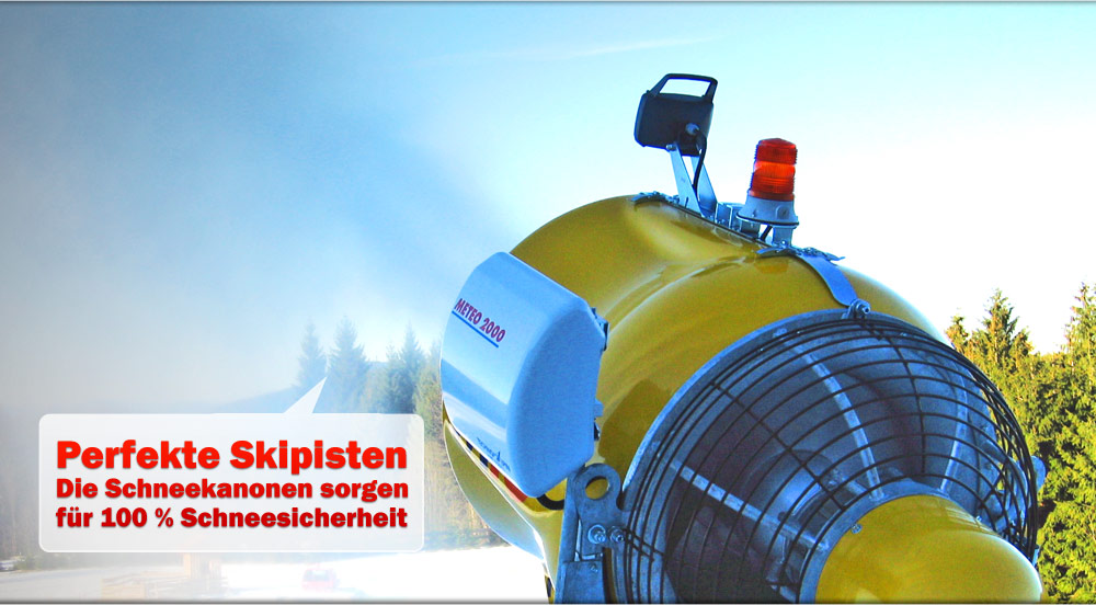 Die absolute Schnee-Power Schneekanone der Skischule Berghexn